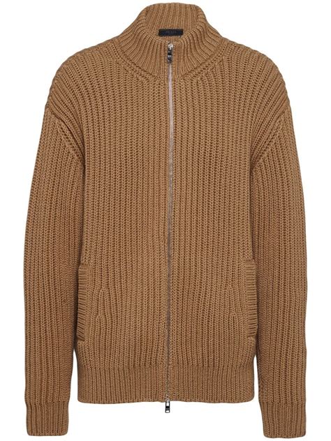 Ribbed Knit Zip